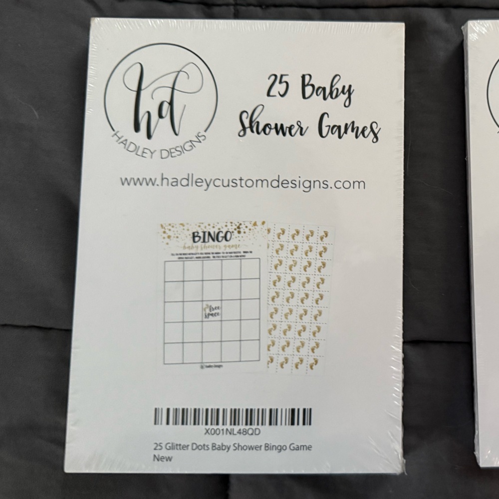 25 Bingo Baby Shower Games by Hadley Designs